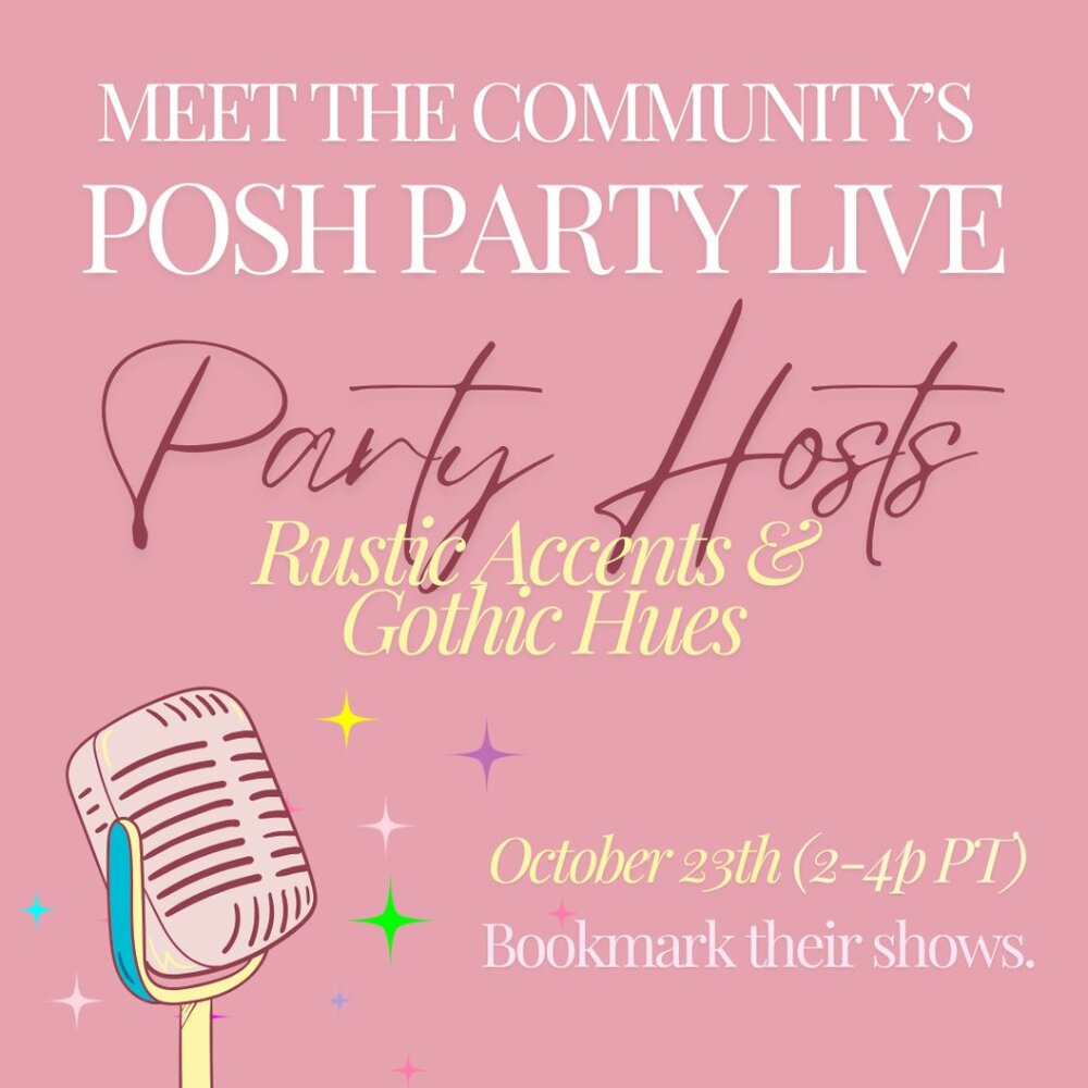 Support our Party Hosts for 10/23: RUSTIC ACCENTS AND GOTHIS HUES